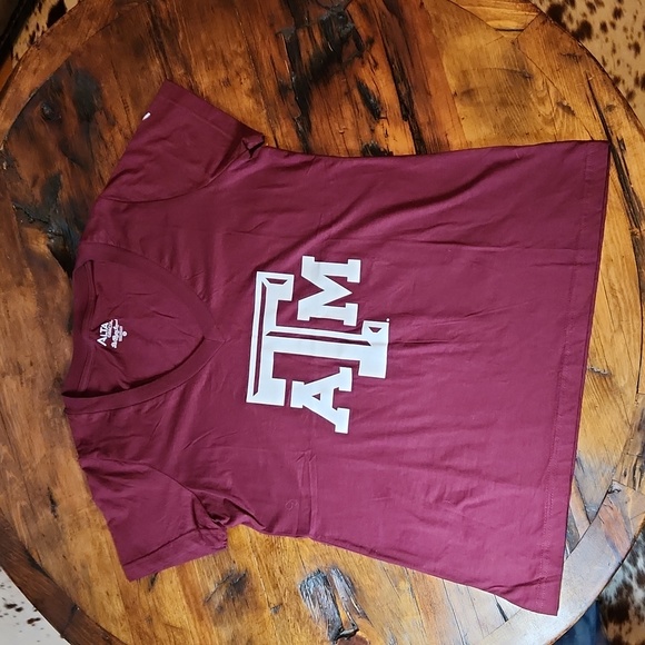 🚦3for$15🚦Texas A&M short sleeve v-neck tee- sz XL - Picture 1 of 5